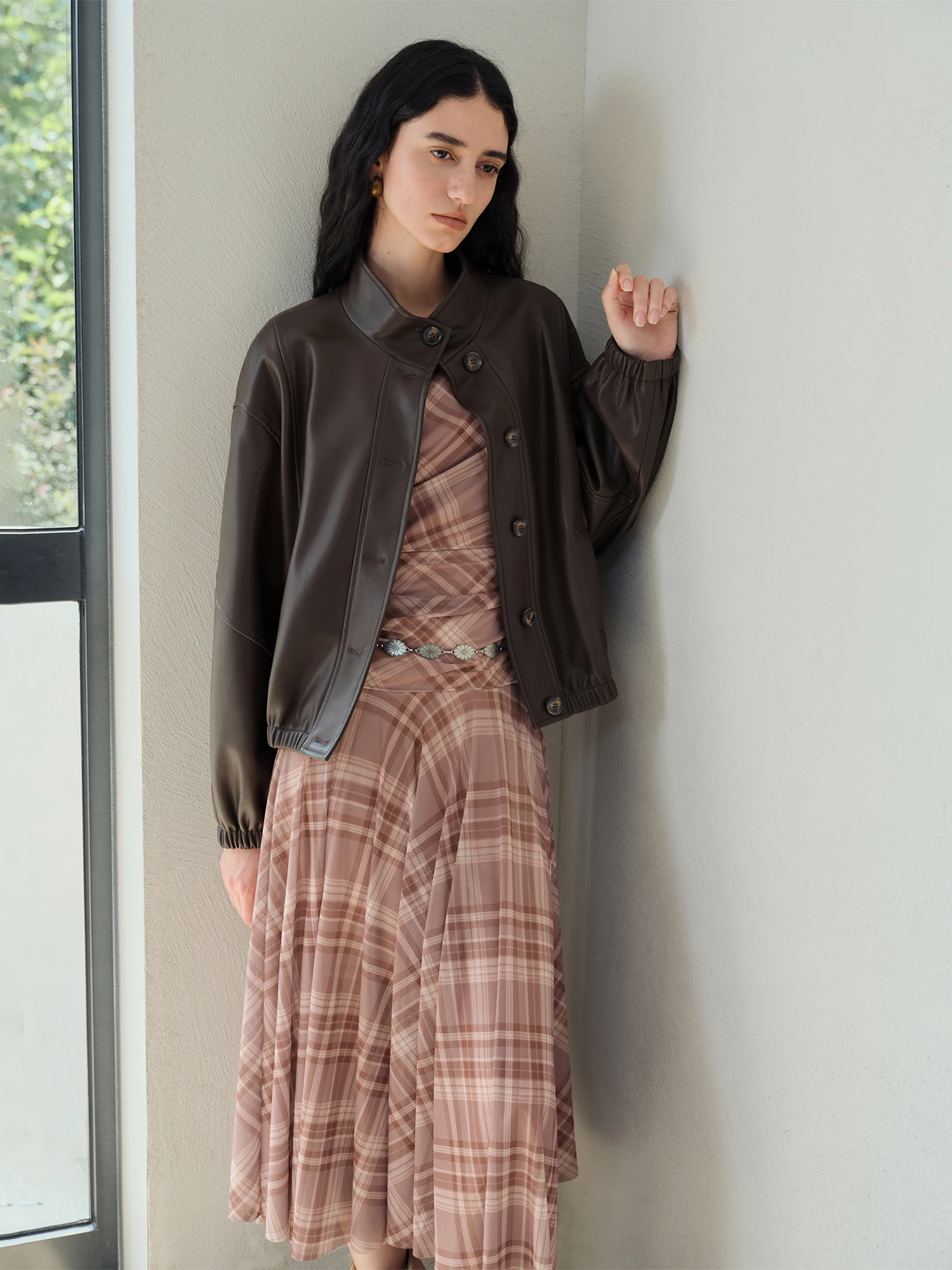 Women's PU Leather Jacket - Korean Retro Stand Collar Autumn Coat - Image 4